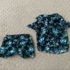 Stitch Hawaiian Set- 2T in Great Condition